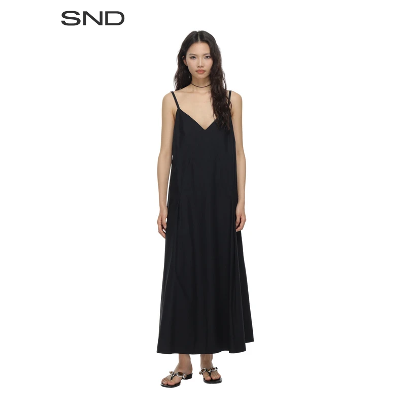 【SNDSTUDIO NICHOLSON 设计师品牌】SND SS25 V领裁剪吊带裙 夏季