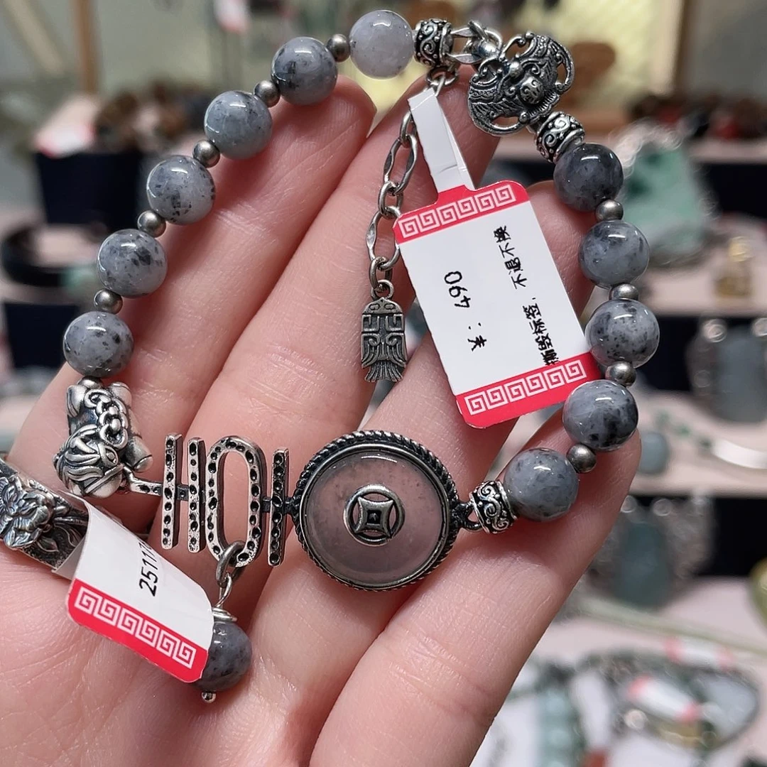 足银复古纯银手链