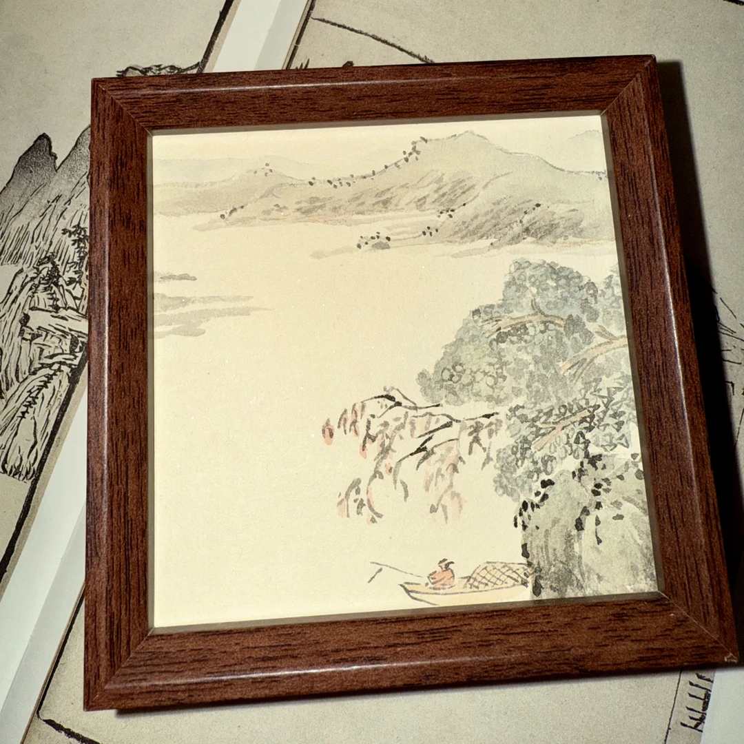 手绘山水国画小夜灯