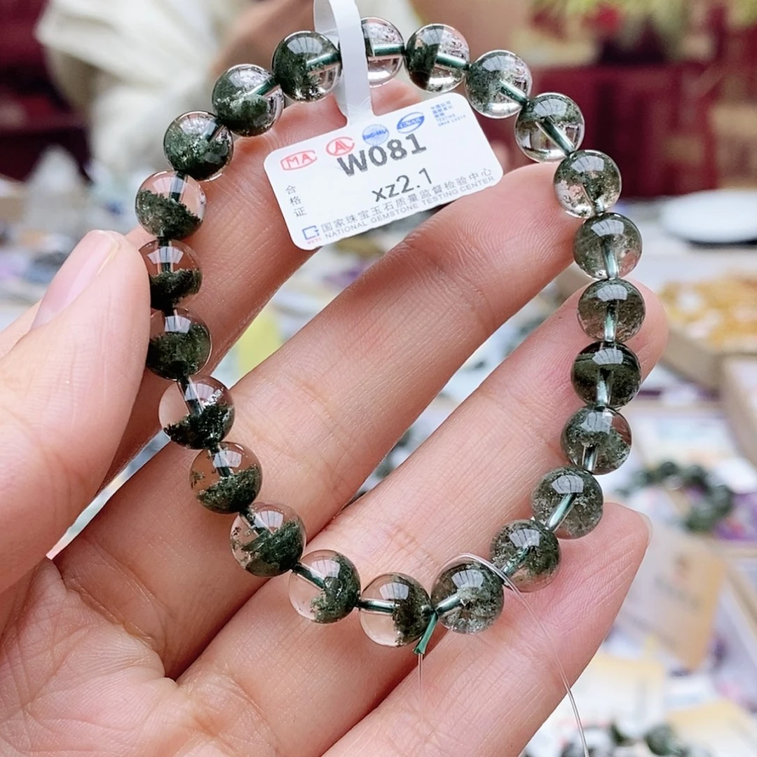 水晶手链未镶嵌W081绿幽灵