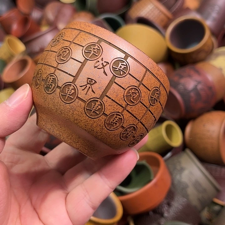 紫砂茶杯全手工紫砂主人杯