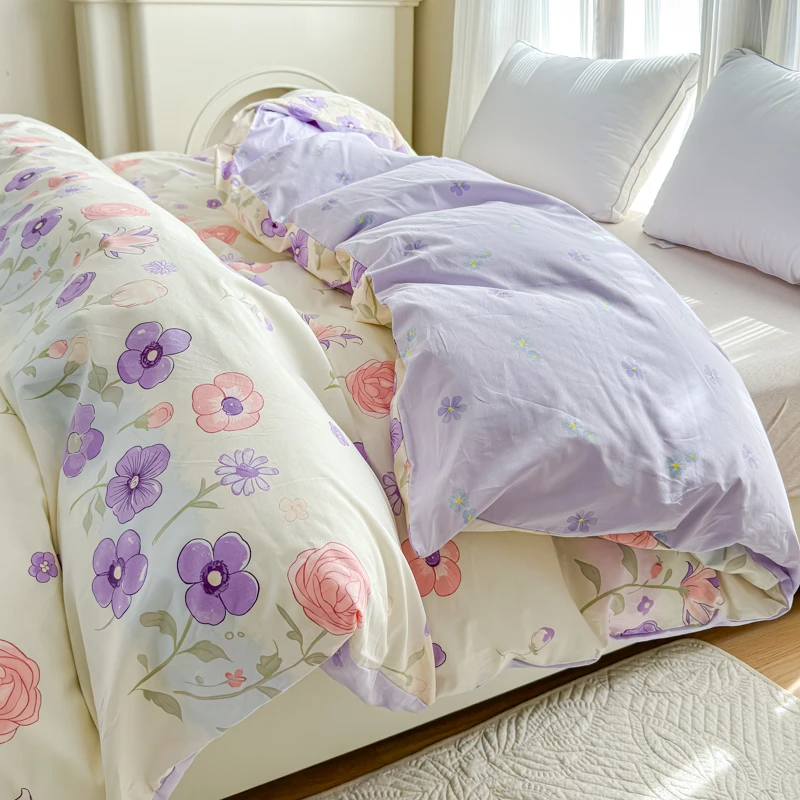 2025新款可爱印花单品被套亲肤舒适小清新高级感轻奢高端床品学生
