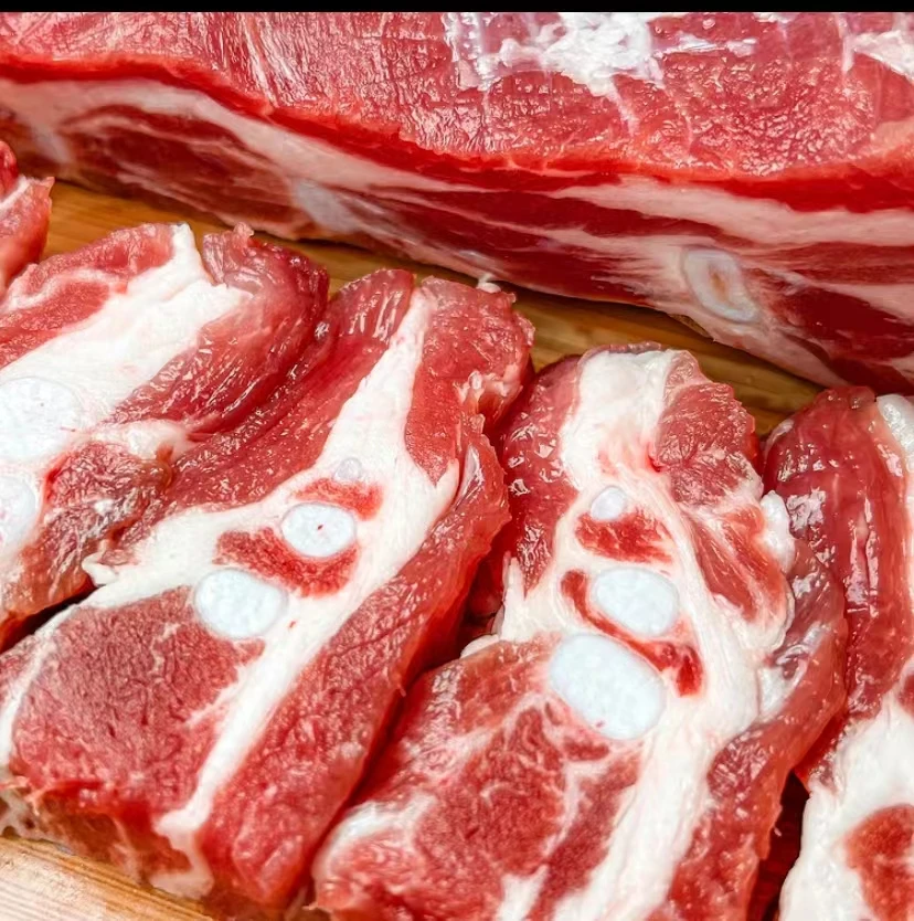 优选黑毛猪软排安徽农家猪胸软排骨脆骨肉新鲜锁鲜