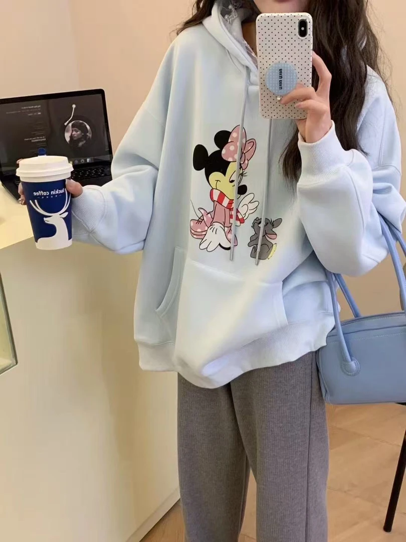 MI89017米奇印花甩帽卫衣