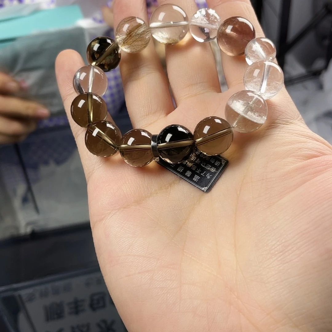 手串银S925镀金镶嵌水晶