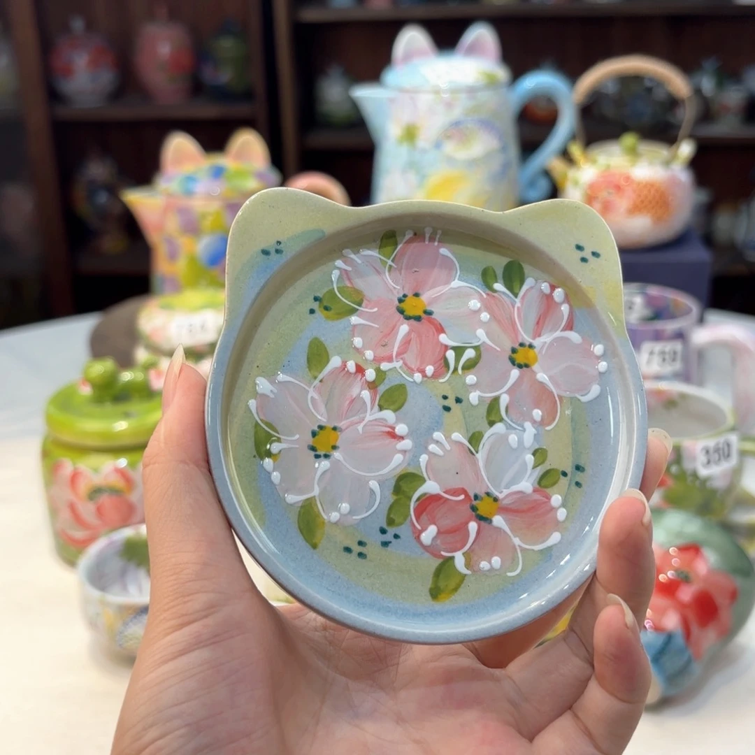 景德镇手绘高温釉下彩陶瓷茶具