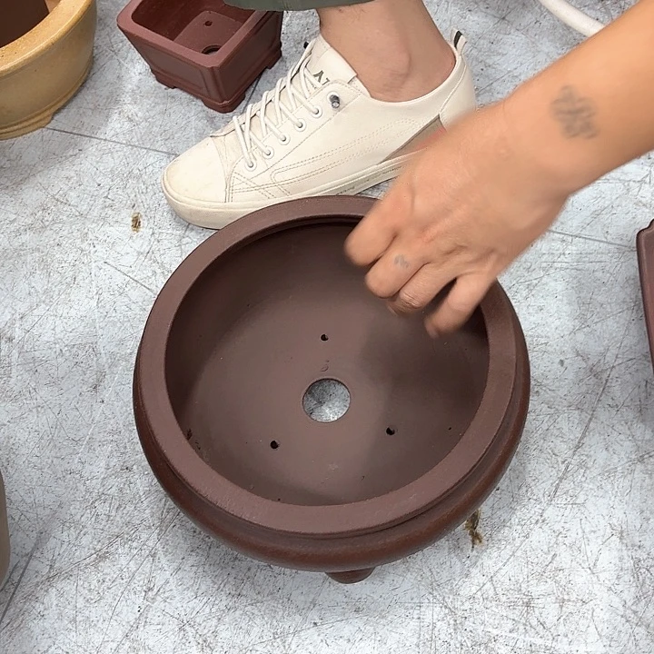 紫砂花盆紫砂的颜色很好看