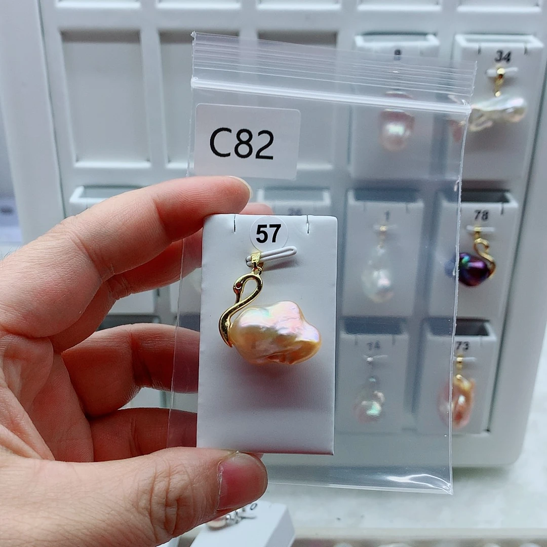 吊坠(不含链)合金淡水珍珠