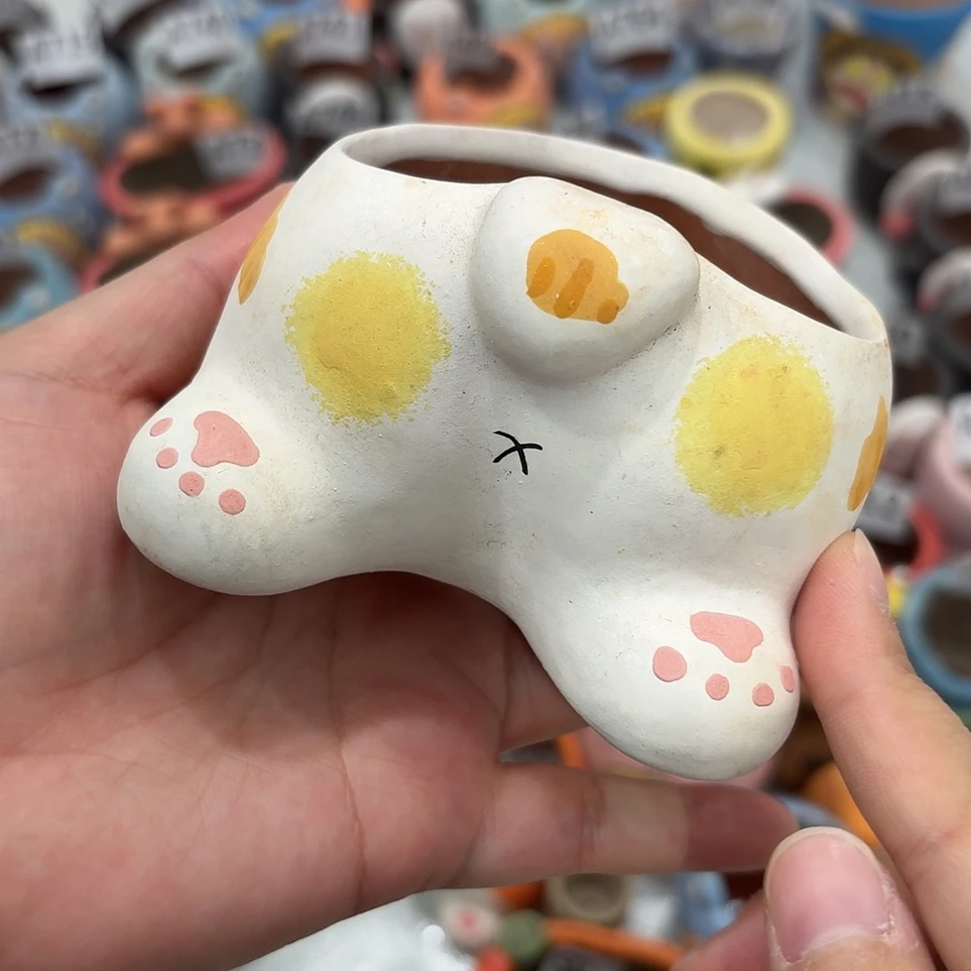 丁***丁手工瑕疵多肉花盆