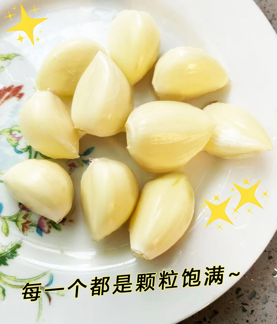 新鲜苍山四六瓣蒜米手工剥皮精选蒜米腌制腊八蒜脆爽饱满大蒜咸菜