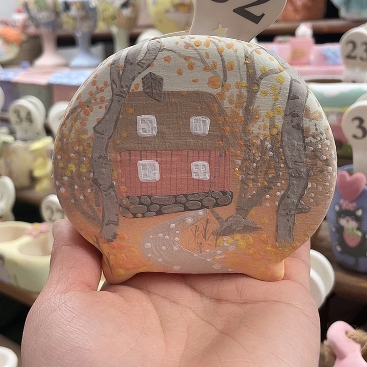 52…..手工手绘花盆