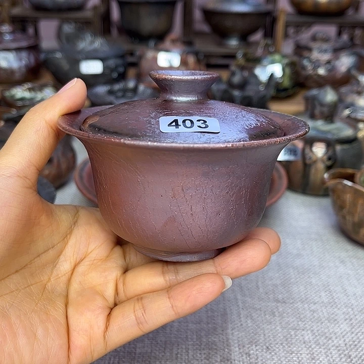 裸柴烧陶瓷手工茶器