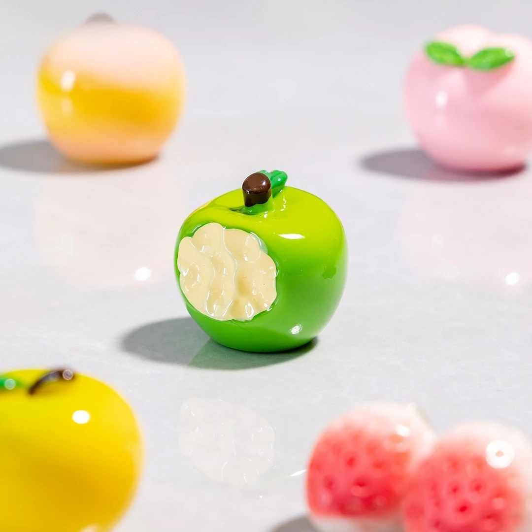 个人单(现场拆)【实色咬一口大苹果】微景观配件益智玩具手工树脂