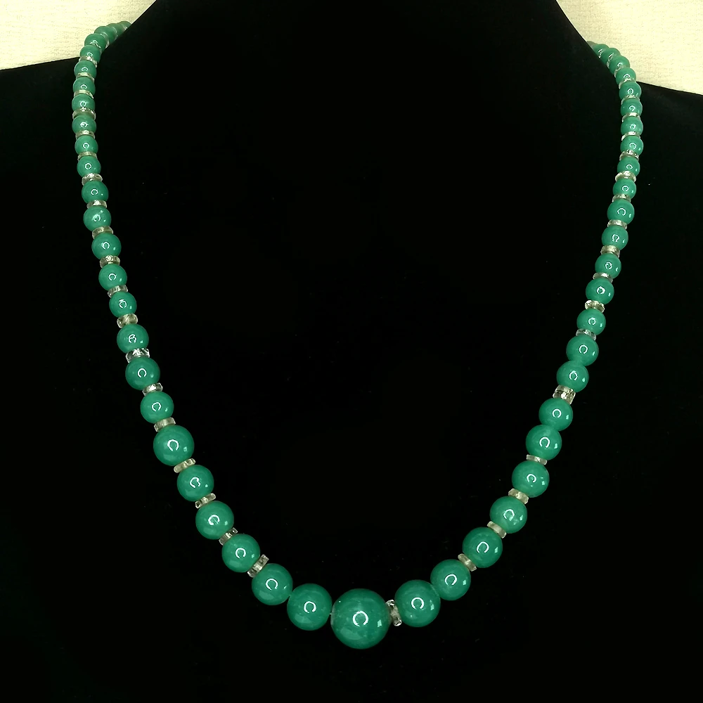 青绿琉璃项链56cm[2501201-037]