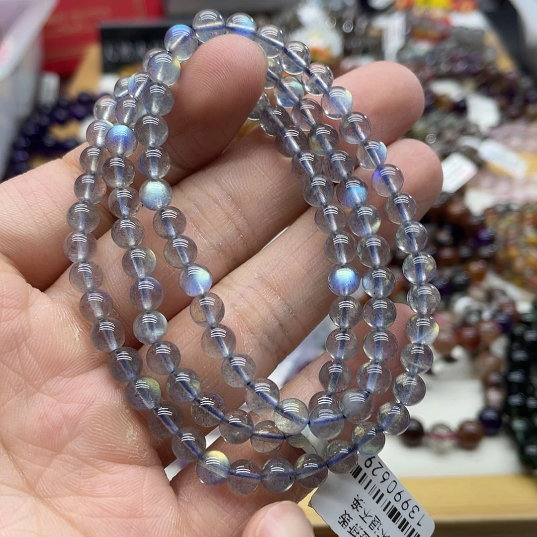 未镶嵌拉长石手链天然