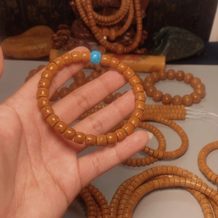 桃核吊坠朱*七桃核手串8