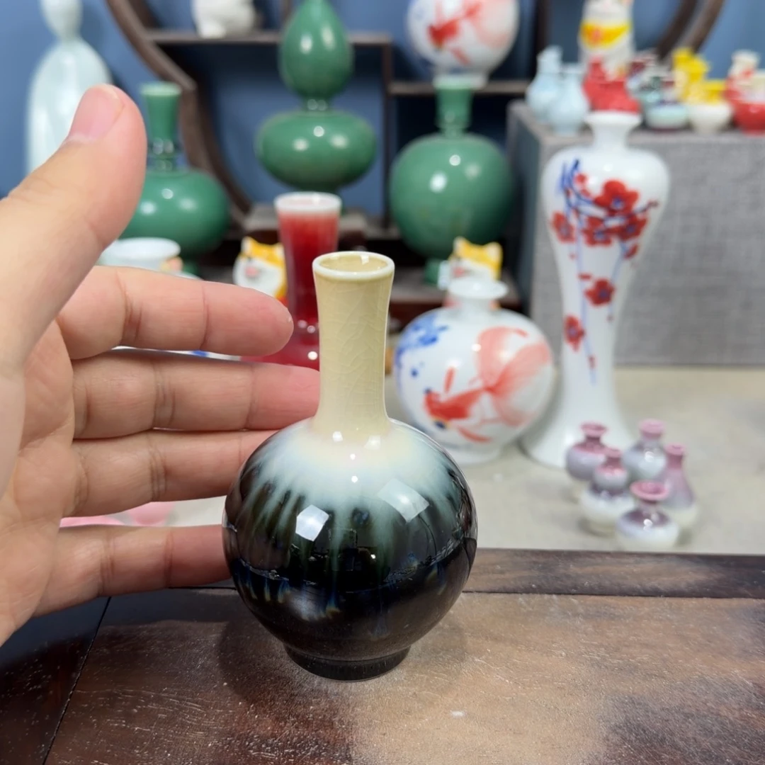 陶瓷手工小花器摆件