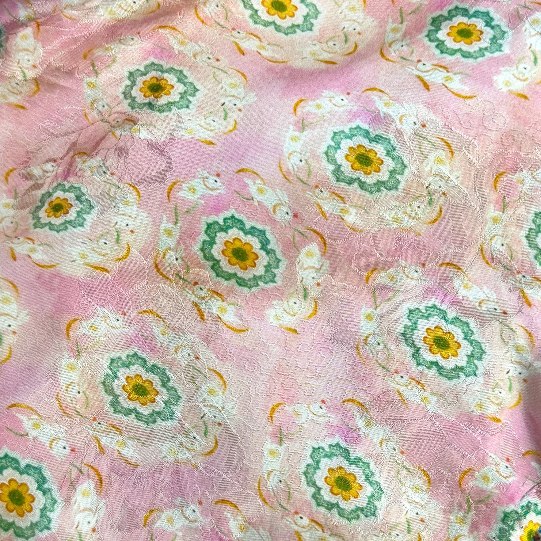 【福兔飞天】人丝香云纱面料165超宽门幅新中式国风面料【ZL0082】