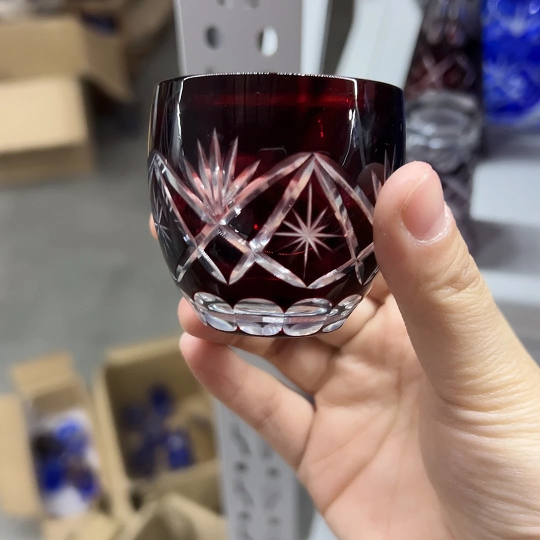 水晶玻璃平底款微瑕一个