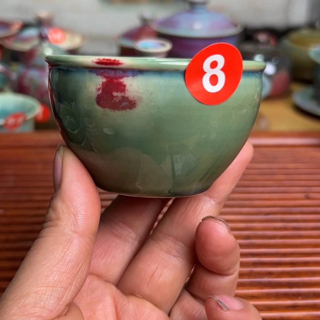 手工制作钧窑茶器