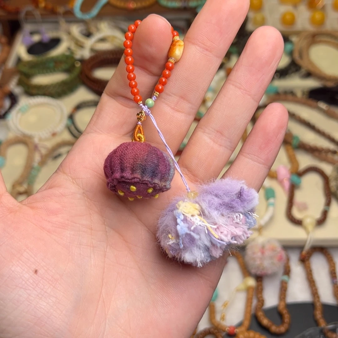 莲蓬香包包挂手机链