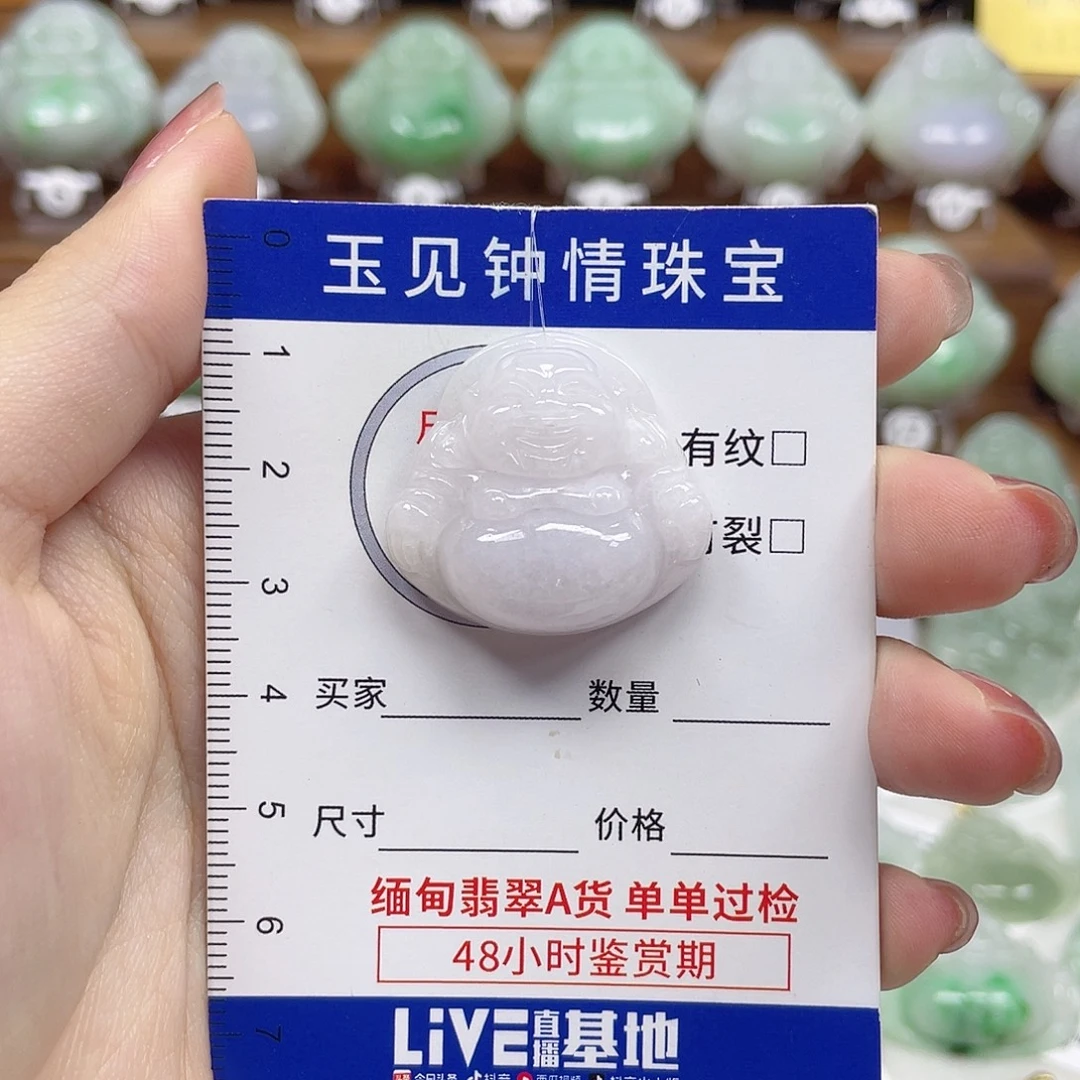 翡翠未镶嵌颈饰佛公