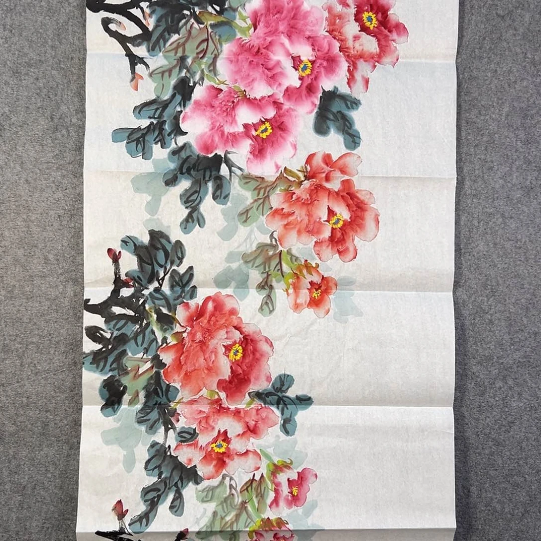 国画085 牡丹花盛开的季节来啦