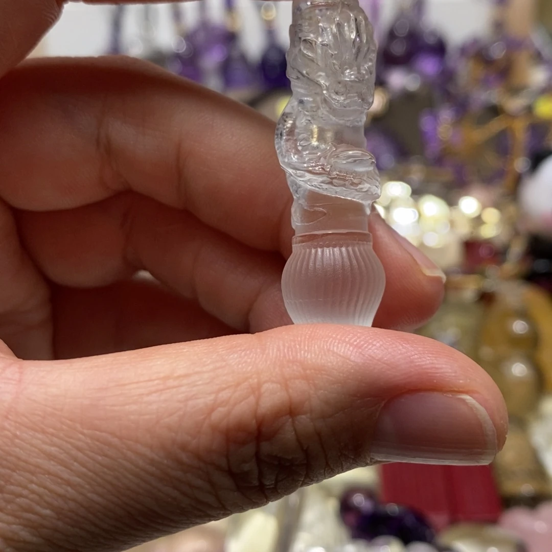 水晶未镶嵌吊坠(赠链)白水晶文昌笔吊坠