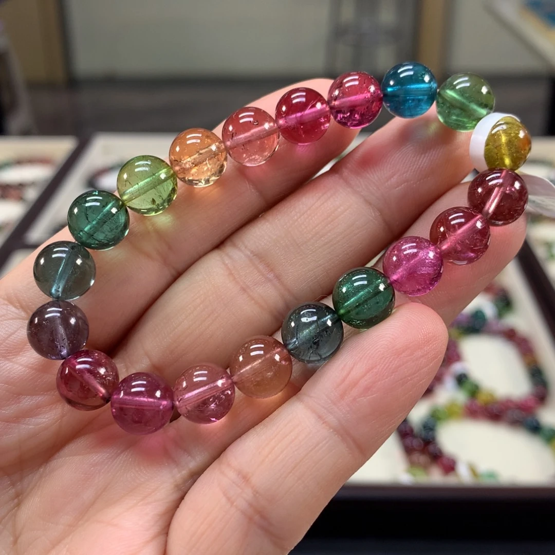 碧玺未镶嵌手链9.3左右