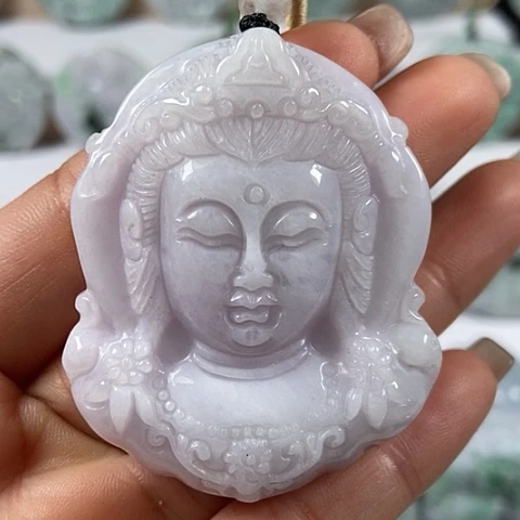 翡翠颈饰未镶嵌观音福利