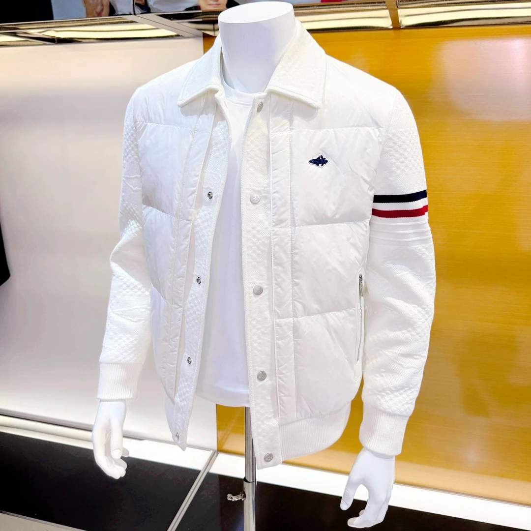 BRAVE&SHARK/勇士鲨鱼高奢白鸭羽绒服男士冬季外套KDYR6021