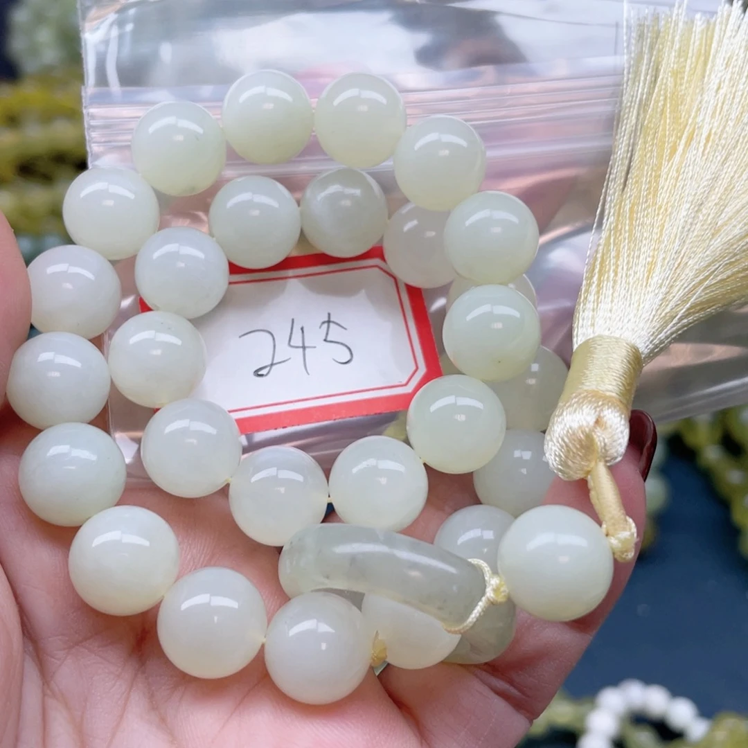 未镶嵌蛇纹石玉手串