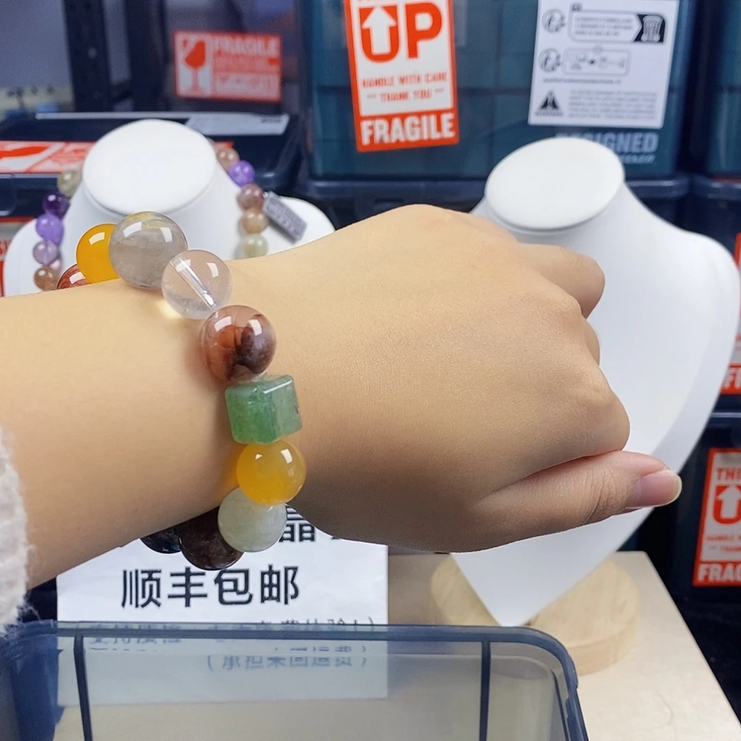 手链水晶银S925镶嵌