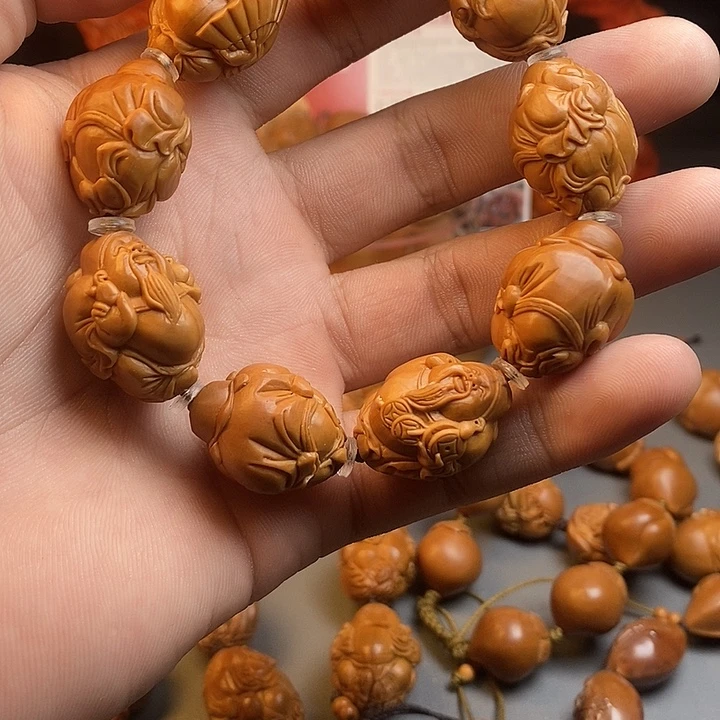 手串/手链橄榄核八宝财神