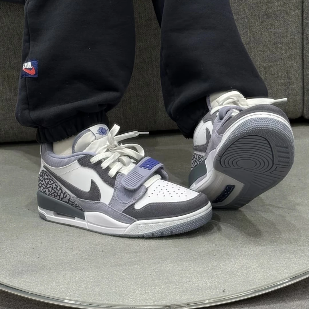 NIKE/耐克男款JORDANLEGACY312白黑紫复古蛇年运动鞋CD7069108