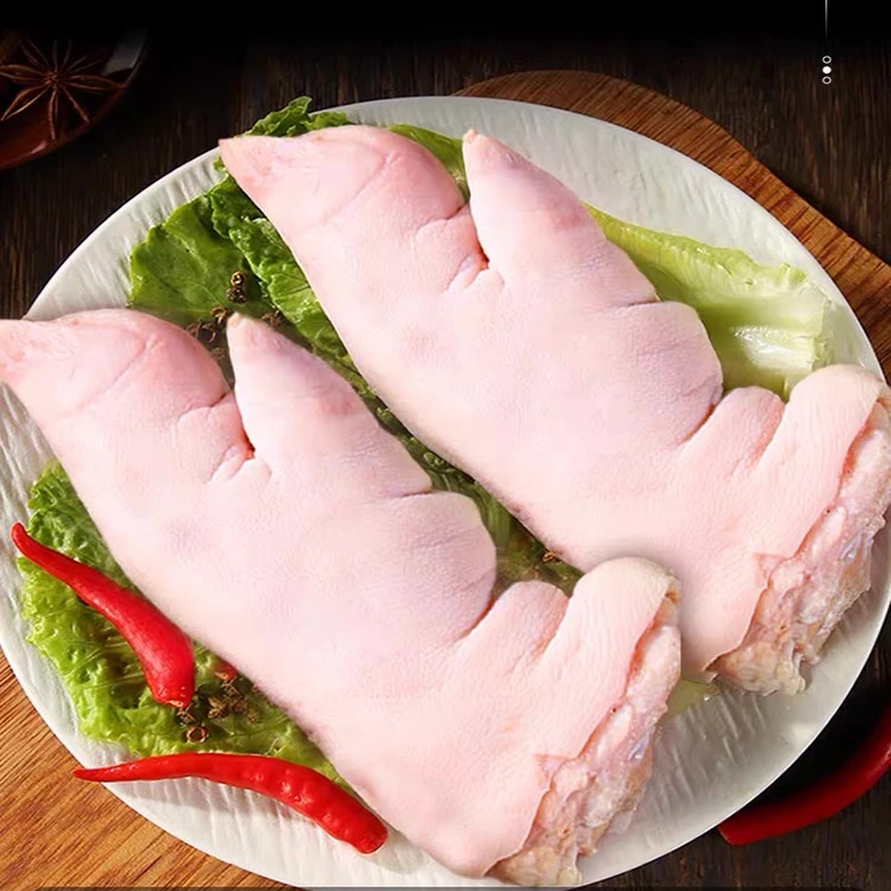 新鲜农家土猪猪蹄 开边长脚猪蹄 单只1斤多以上 加1包料冷链发货