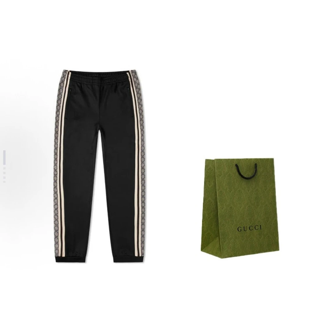 99新 GUCCI/古驰 爆款蛇纹休闲长裤/S码/Y9243