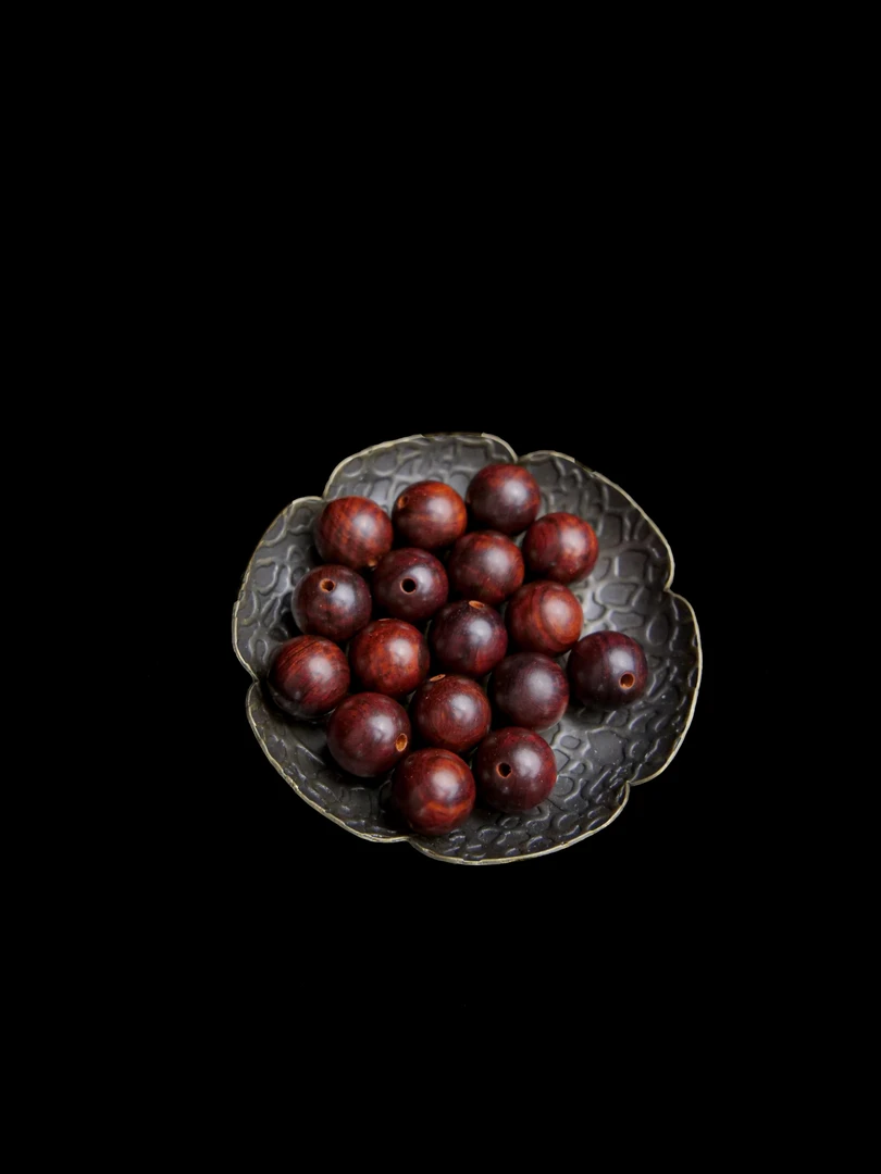 12mm小叶紫檀素串