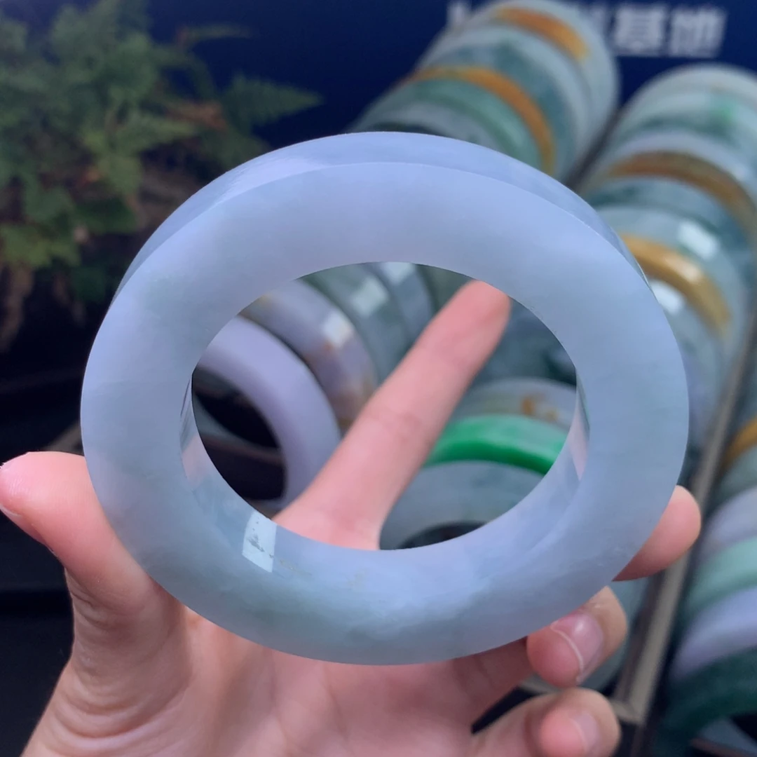 定制翡翠未镶嵌手镯定制不退不换