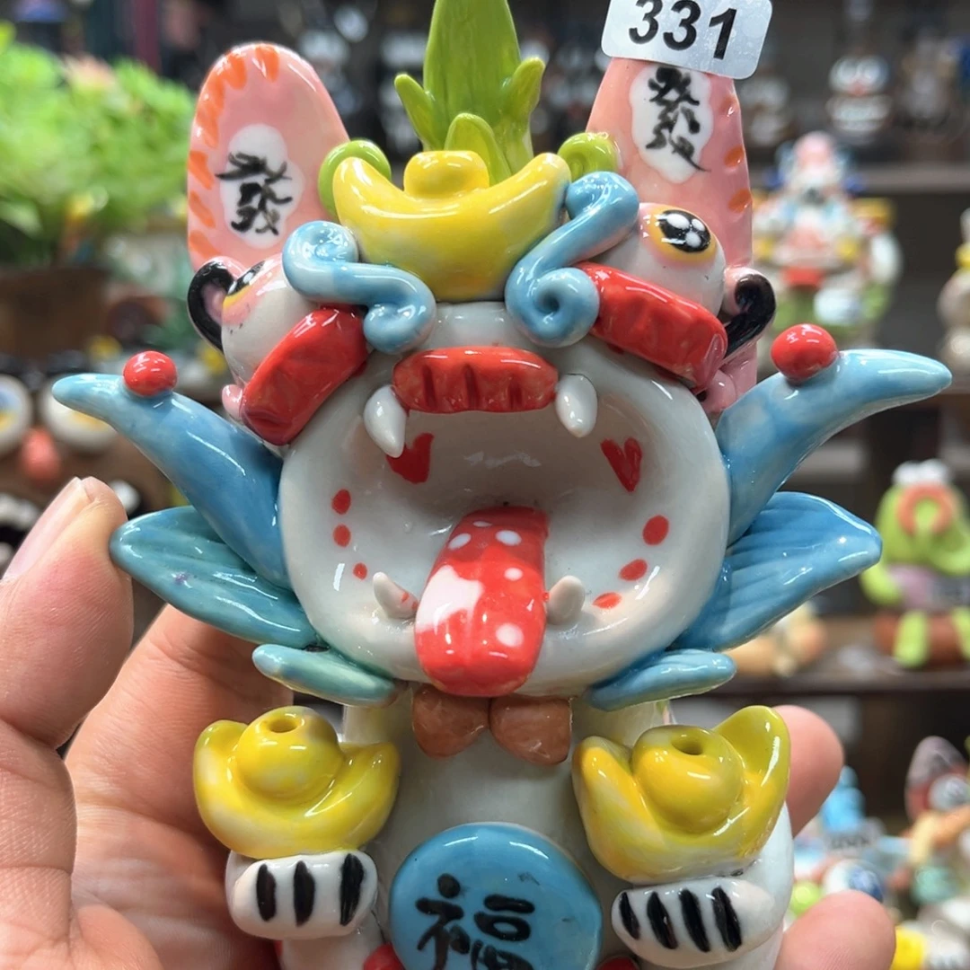 摆件直播间手工陶瓷摆件331