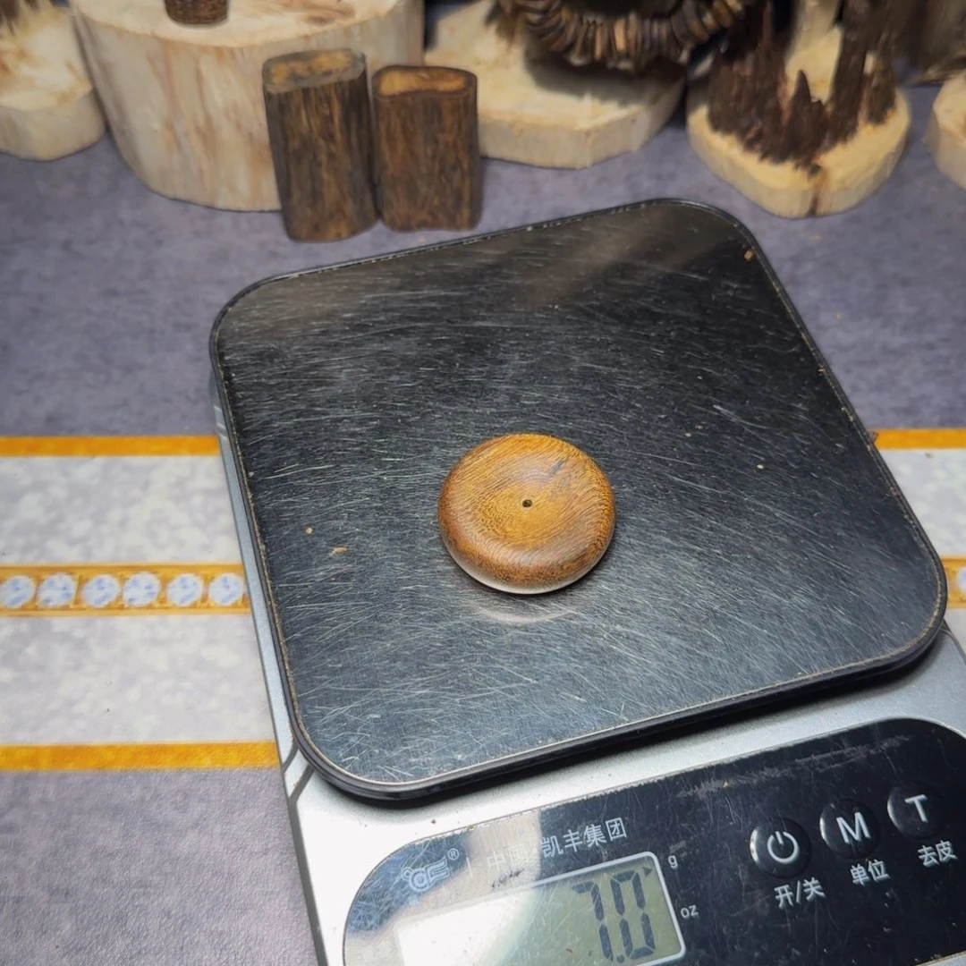 峡***鸿木白棋平安扣原材料7克