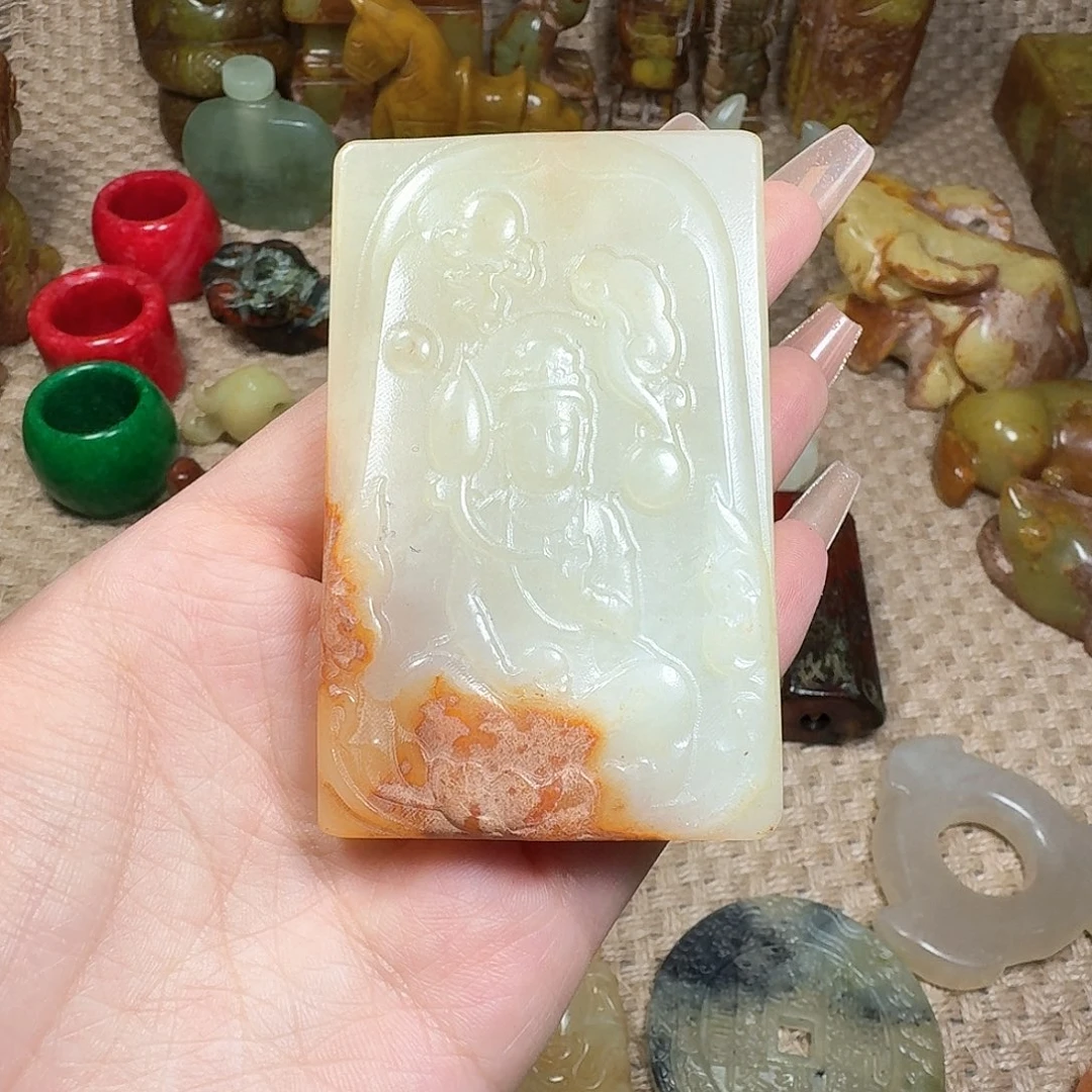 白玉菩提吊坠挂件