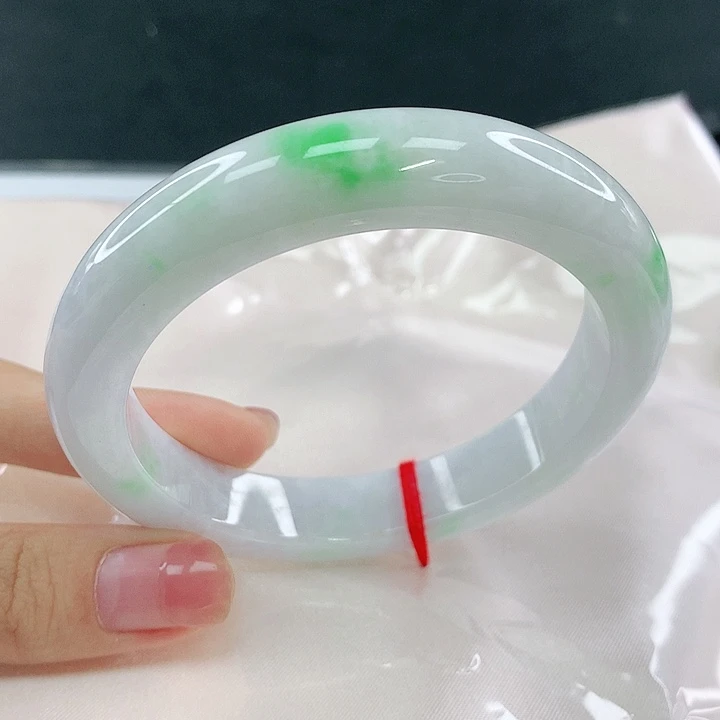 翡翠未镶嵌手镯圈58，40146