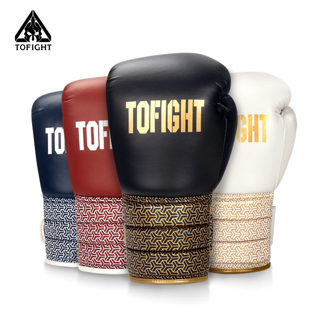 TOFIGHT【竹节款】魔术贴拳套佩戴舒适抓握好手腕支撑足保护好