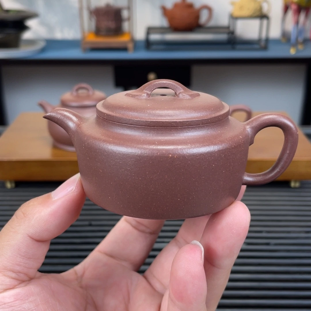 茶壶紫砂紫泥如意100cc