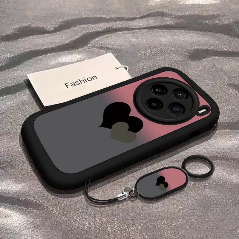 适用vivox300Pro手机壳渐变爱心x200S硅胶防摔x200ultra简约x100s