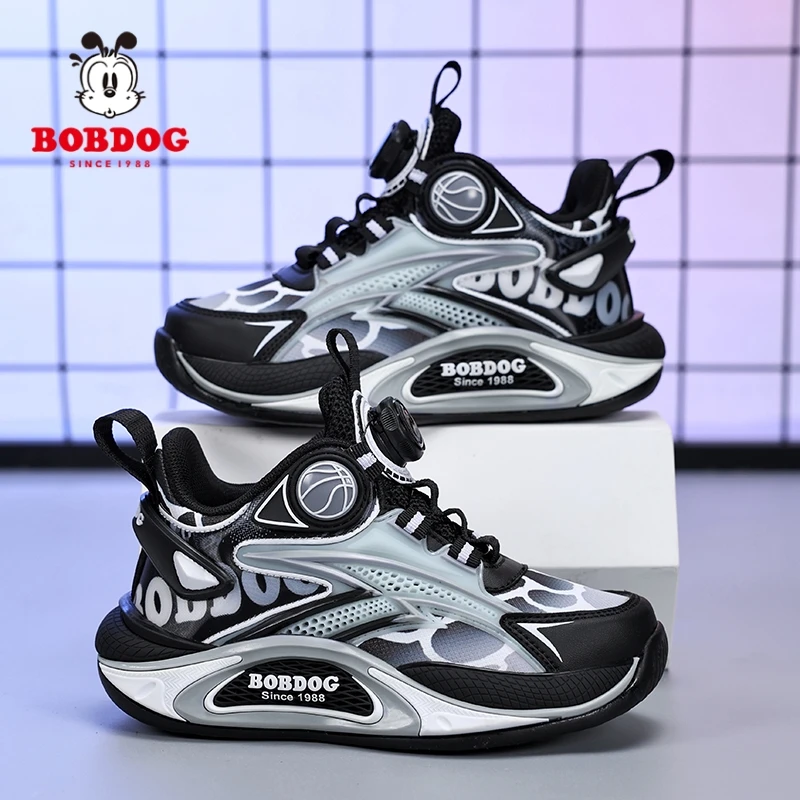 巴布豆童鞋男童运动鞋儿童春秋新款篮球鞋男孩学生舒适户外运动鞋