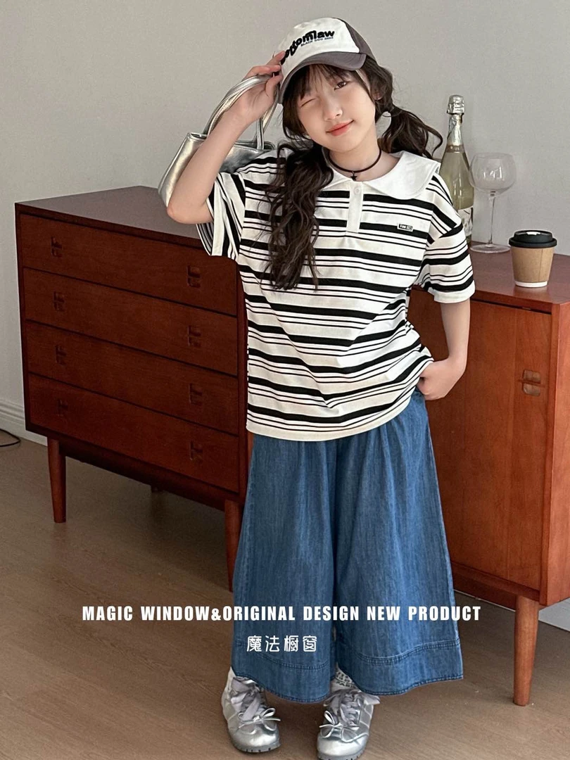 62271夏季新品牛仔套装 女童童装