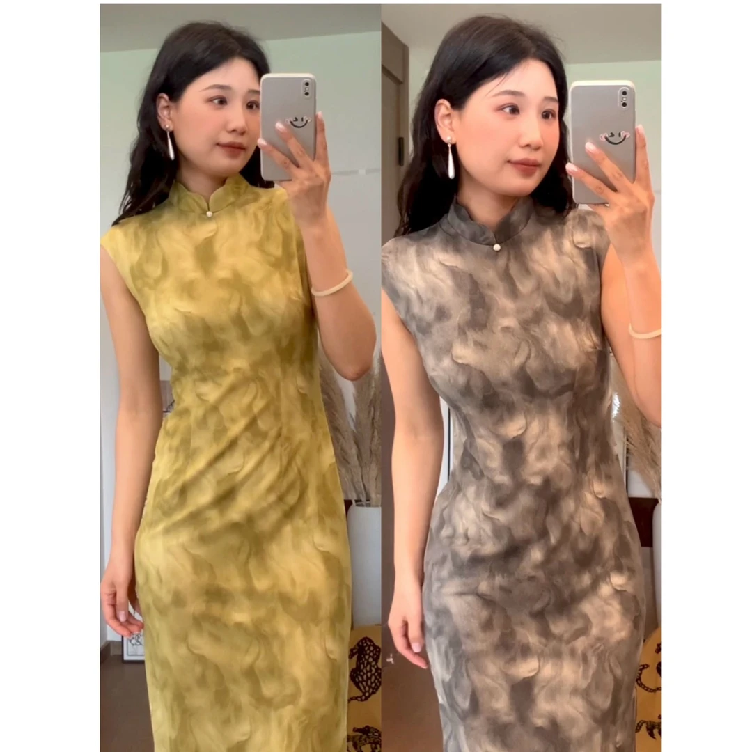 【星光】夏季新款旗袍复古气质优雅显瘦旗袍裙