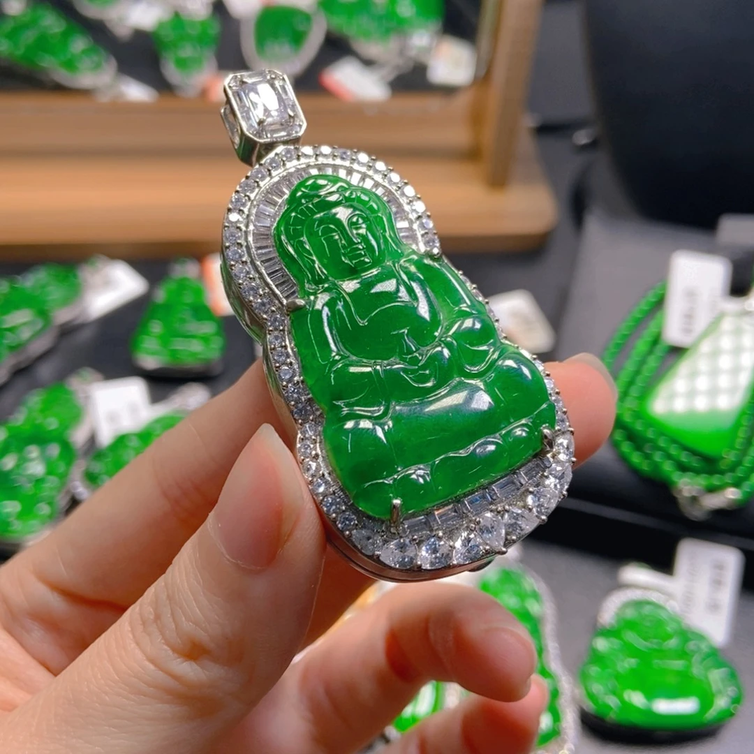 翡翠未镶嵌吊坠(不含链)